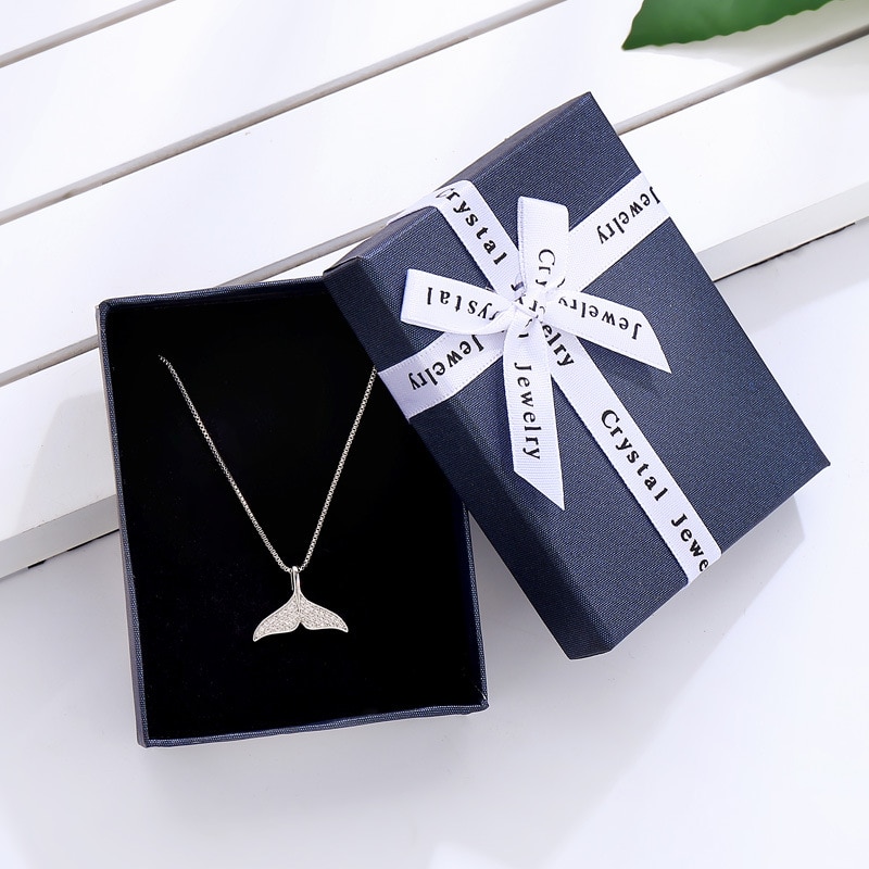 1 sztuk naszyjnik biżuteria wyświetlacz pudełko z biżuterią prezent na walentynki schowek prezent papier pudełko