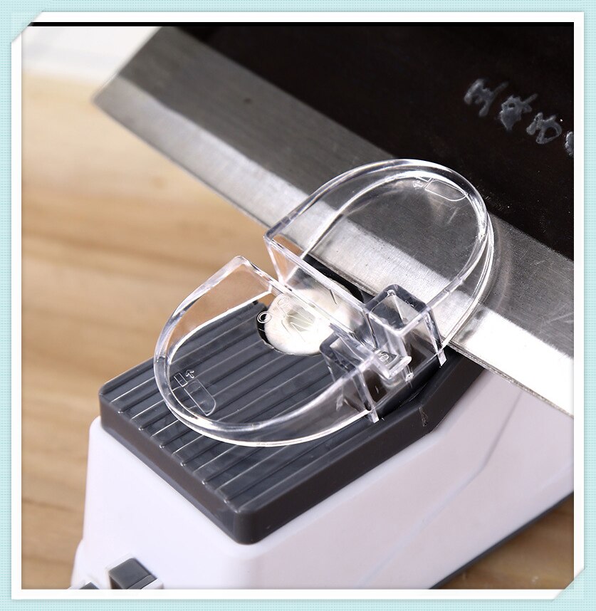 USB Electric Knife Sharpener Adjustable For Kitchen Knives Tool Knife Scissor Sharpening White Medium And Fine Grinding Blade