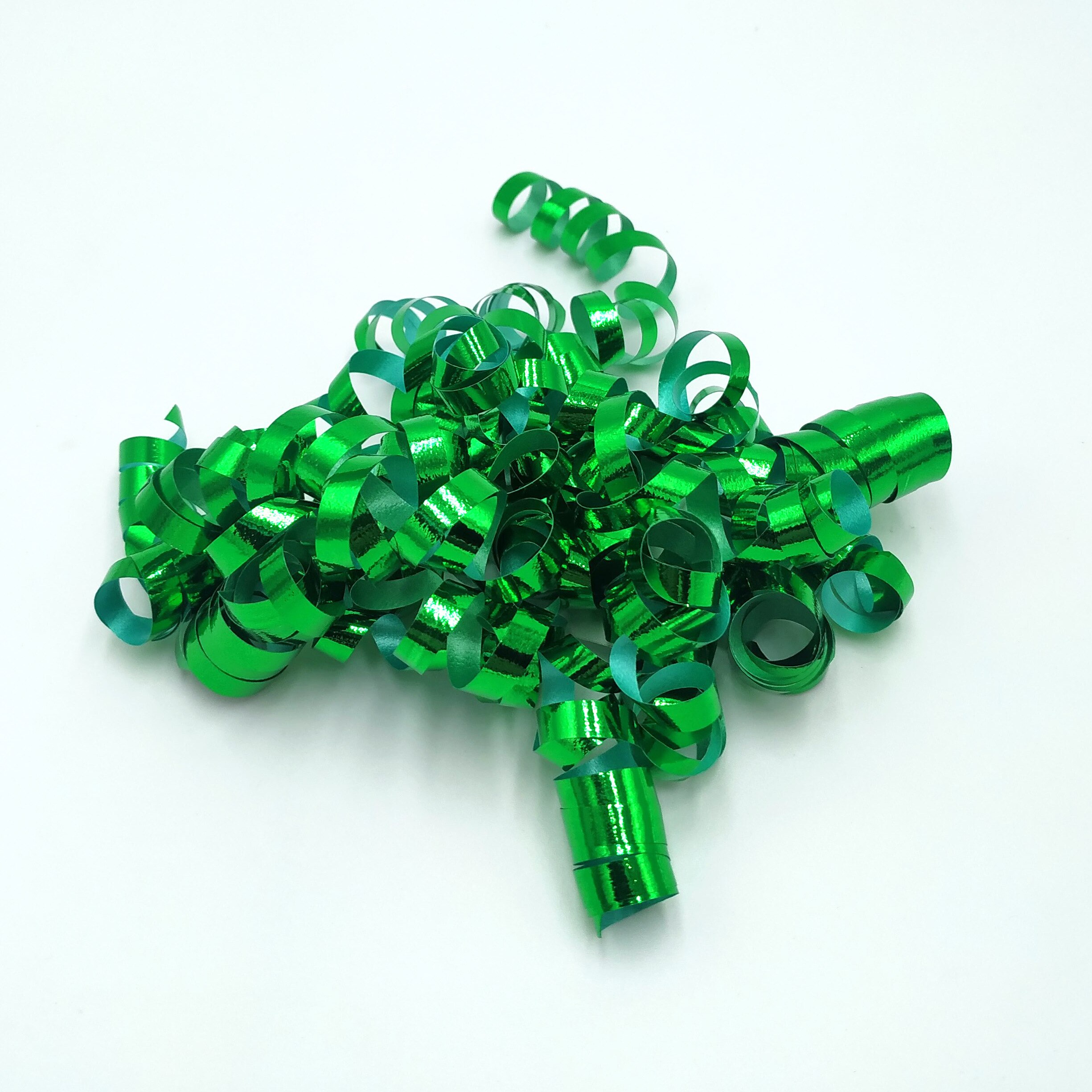20Pcs Curly Bows Wrap Bows 5 MM*10 Strip: Green