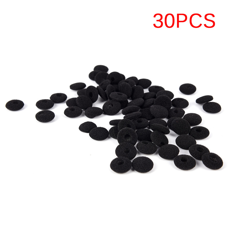 30Pcs Spons Covers Tips Black Soft Foam Oordopjes Hoofdtelefoon Ear Pads Vervanging Voor Oortelefoon MP3 MP4 Moblie Telefoon