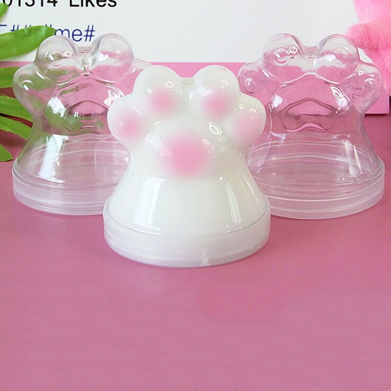 8.2*9 CM 200ML DIY Clay Printing Craft Storage Containers Organizer Box with Lids Cat Claw Shape Jar Slime Foam Ball