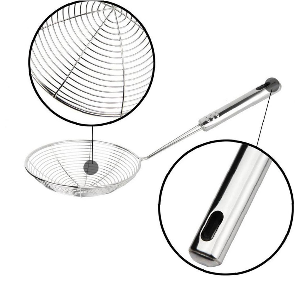 Zeef Skimmer Rvs Spider Zeef Pollepel Voor Pasta Spaghetti Noedels En Koekenpan In Keuken 12 Inch Kom