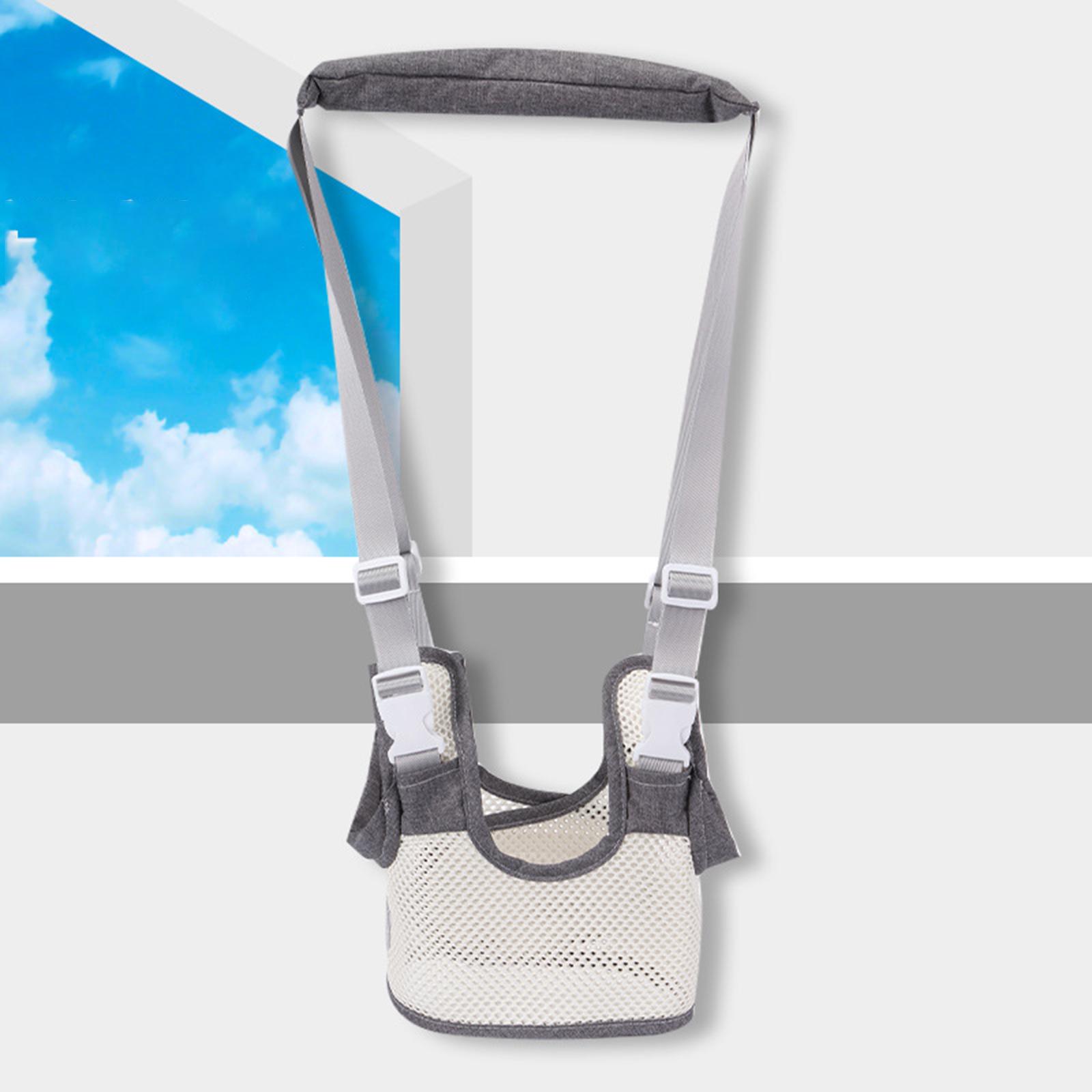 Safety Walking Assistant Adjustable Walk Learning Harness Protection Belt: Gray