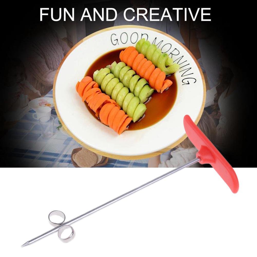 Groenten Spiraal Mes Carving Tool Aardappel Wortel Komkommer Salade Chopper Handleiding Spiraal Schroef Slicer Spiralizer