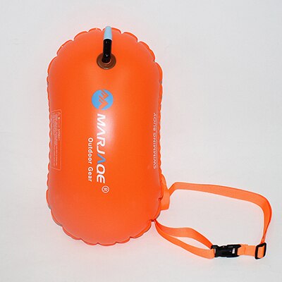 Pvc vandtæt svømmebåd svømning svømning bøje sikkerhed flyde oppustelig flyde airbag vandsport bølge svømme træning: Orange