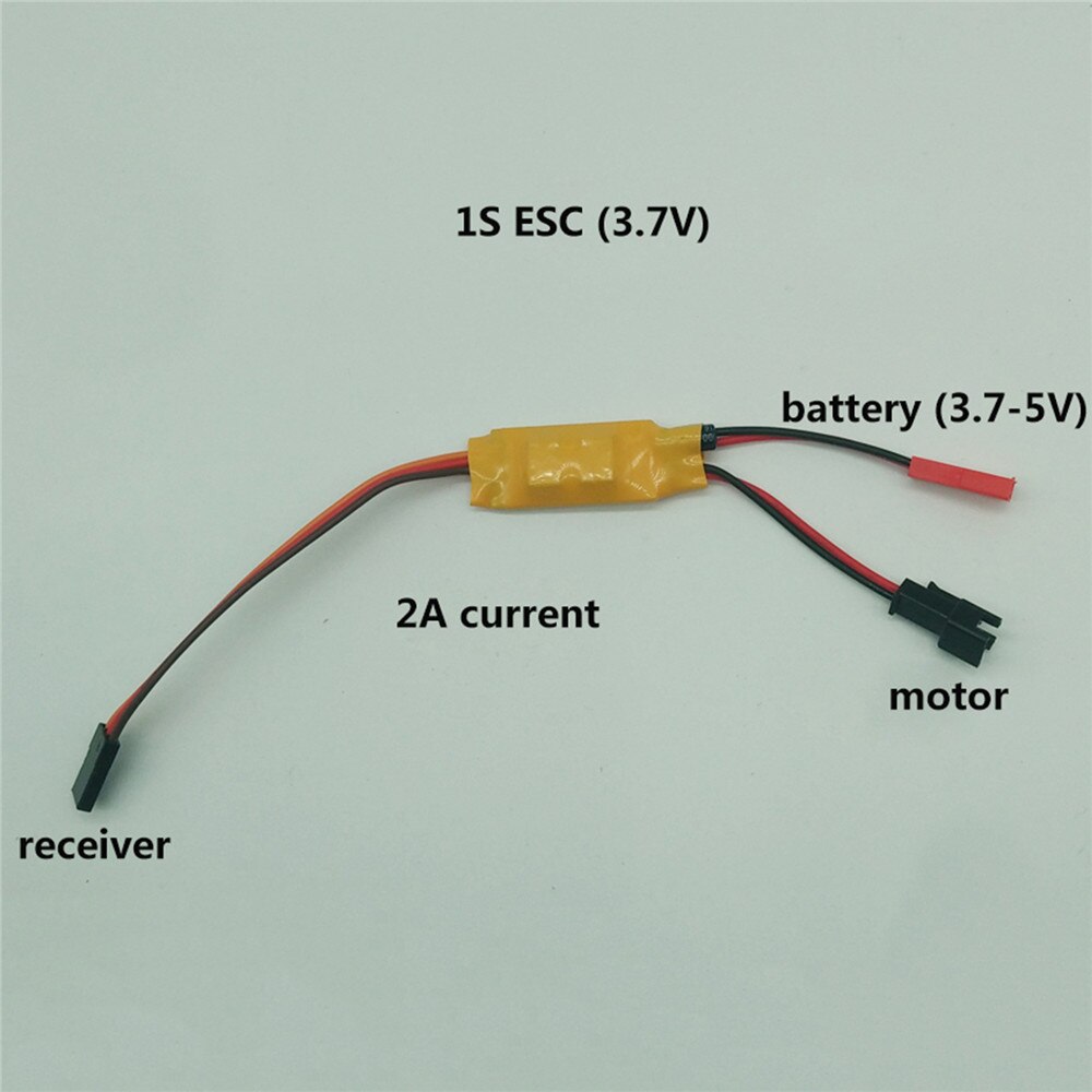 1S 2S 3S Micro Twee-weg Geborsteld Esc Speed Controller 3.5-4.8V 2A 5A voor Rc Mini Tank Auto Boot Vliegtuig 130/280/370 Motor Diy Deel: 1S 2A ESC