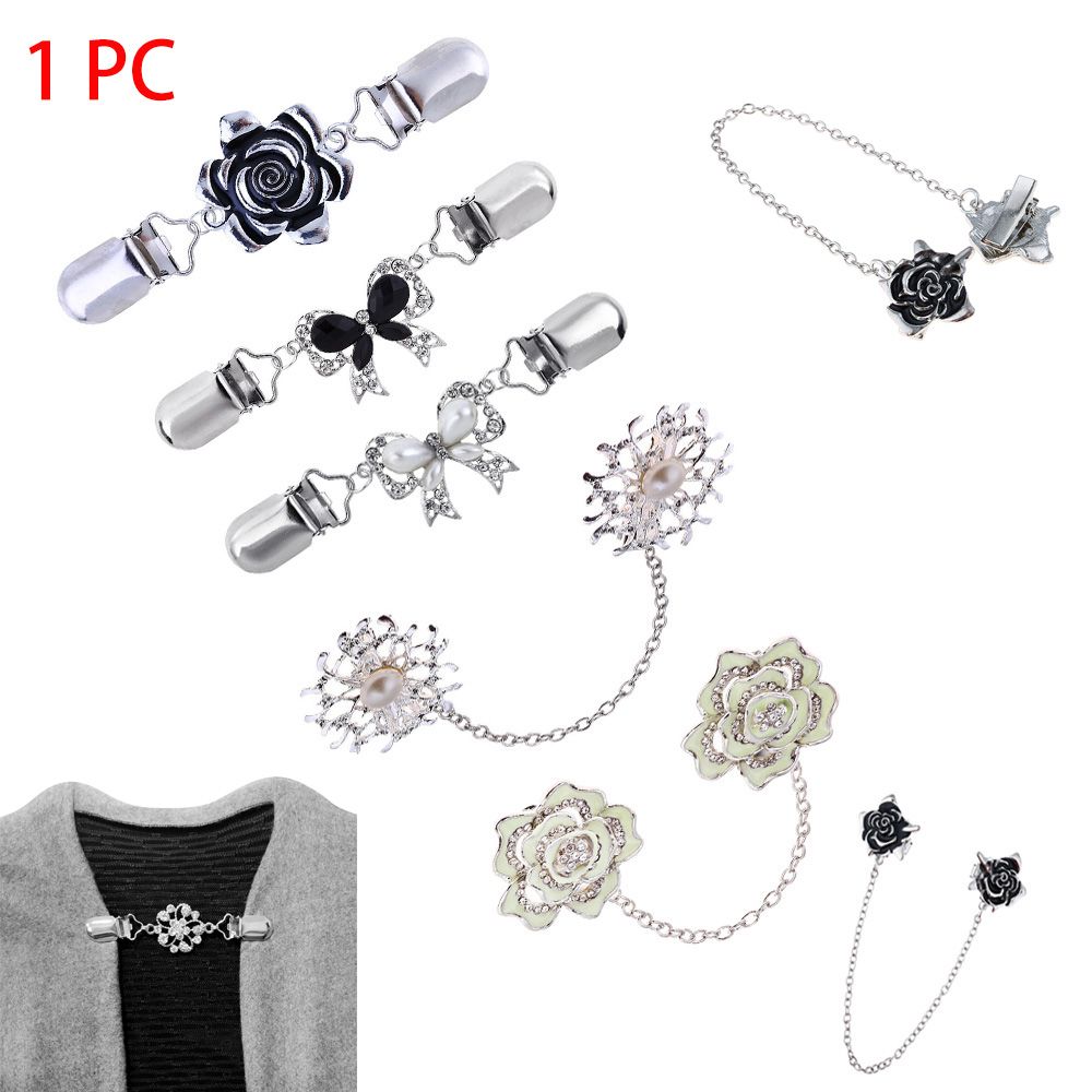Vest Clip Trui Shawl Clips Keeper Kraag Eend Mond Plated Metalen Clip Houder Garters Accessoires Sieraden