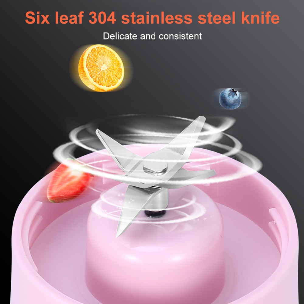 Portable Blender USB Mixer Electric Juicer Machine Smoothie Blender Mini Food Processor Personal Lemon Squeezer Orange Juicer