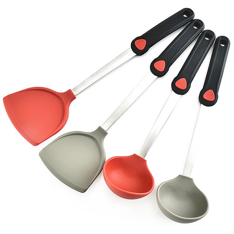 Beste Silikon Kochen Utensil Edelstahl Küche Kochen Utensil Silikon Nicht-Stock Große Kochen Utensil Küche Gerät