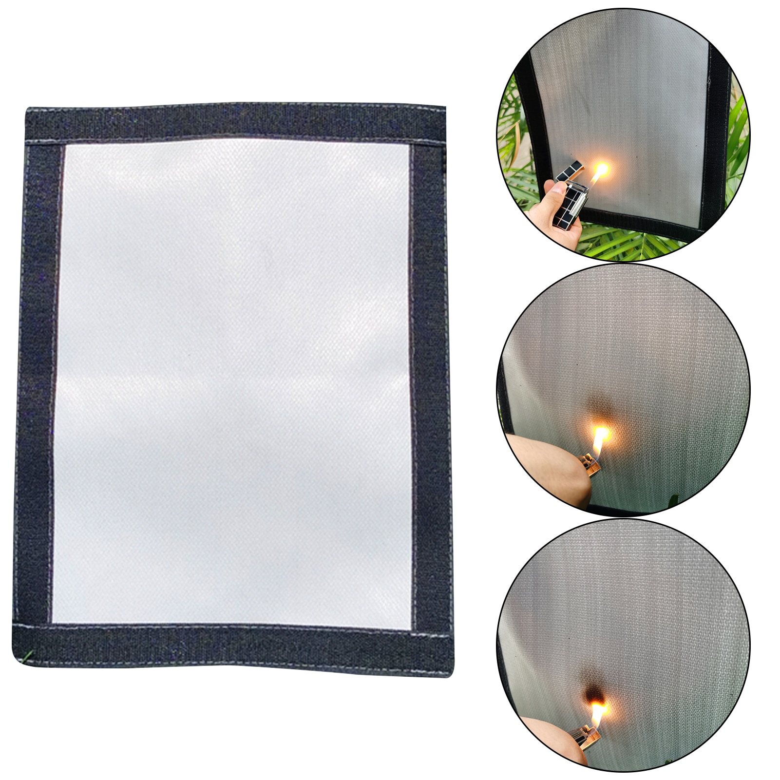 Camping Brandwerende Doek Anti-Brandwonden Tent Protector Kachel Jack Brandwerende Schoorsteen Pijp Vent Lassen Deken 32x25cm