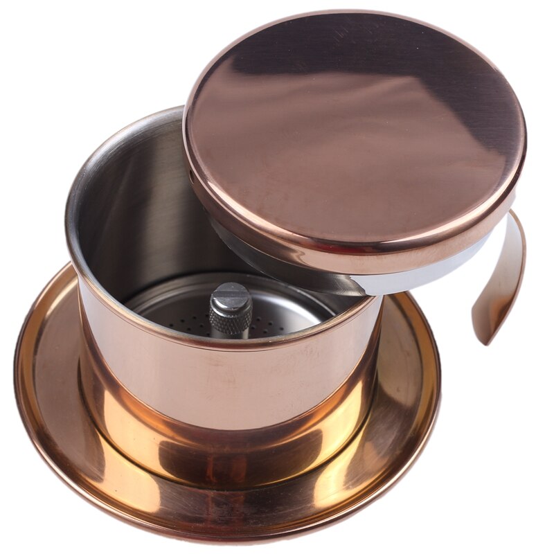 Stainless Steel Vietnamese Coffee Filter Single Cup Vietnam Hand Punch Pot Drip Filter Coffee Pot Vietnamese Coffee Pot Drip Fil