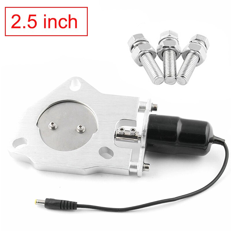 2''/2.25''/2.5''/3.0'' Cutout Stainless Steel Exhaust Cut Out Header Be Cut Pipe Electric Valve Exhaust Tip Kit with Screws: 2.5inch