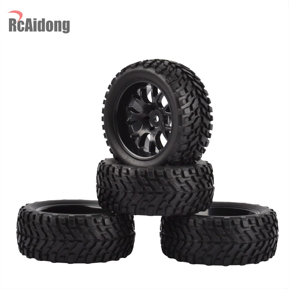4PCS RC Car Tires - Rubber Off-road Wheels for Traxxas Tamiya HSP HPI Kyosho RC On Road Cars