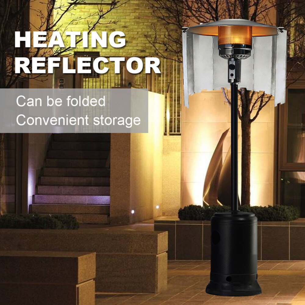 Heater Reflector Reflectors Propane Natural Gas Aluminum Outdoor Round 84x24cm Thermal Reflection Power High Heaters