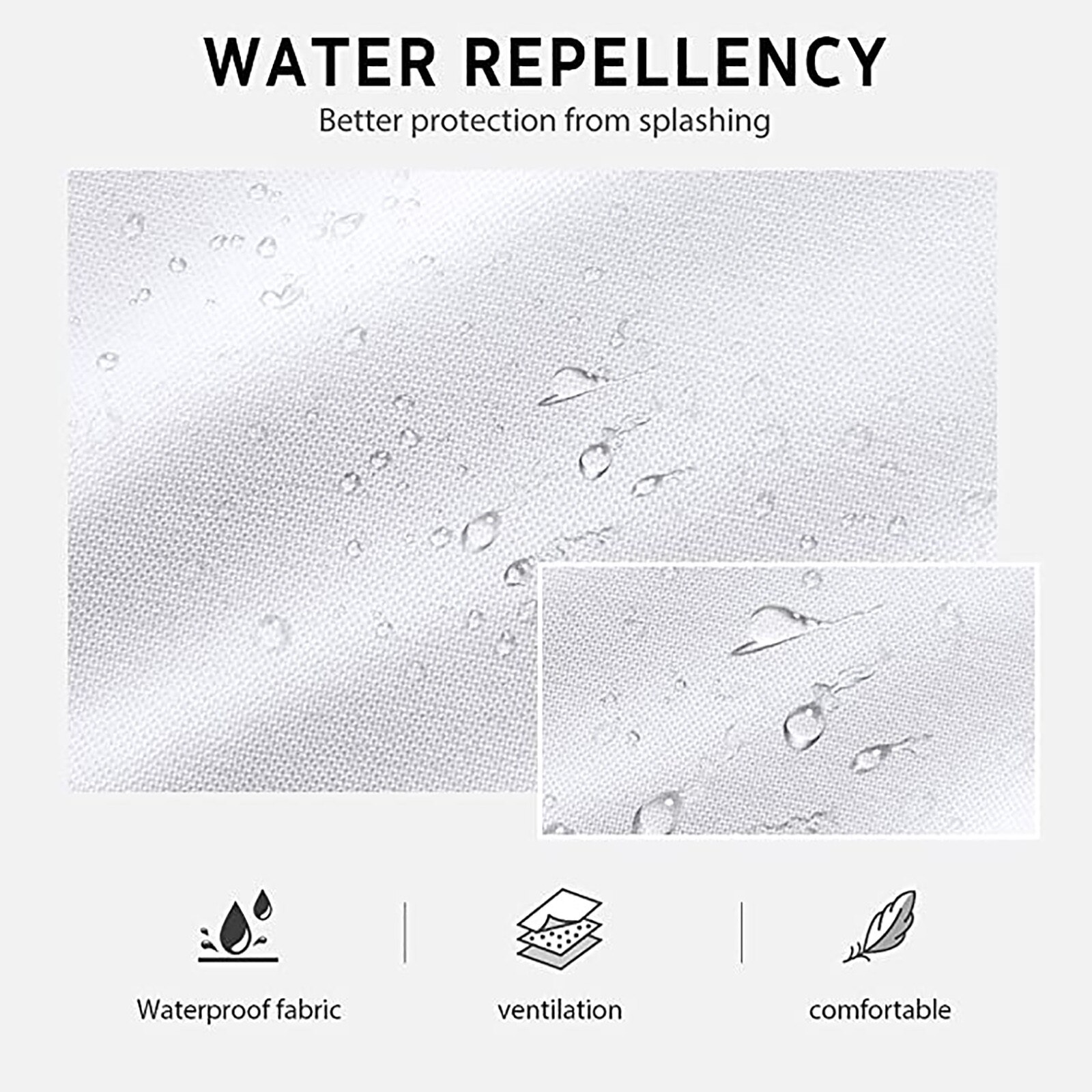 Tabliers de cuisine en pur coton blanc, 65x75cm, 28x35 pouces, accessoires de nettoyage