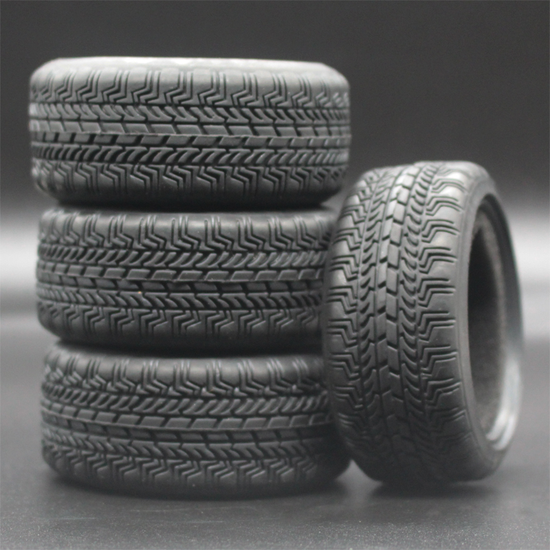 4pcs 1/10 On-Road Car Gomme Morbide 64 MILLIMETRI Ad Alta Aderenza Pneumatico di Gomma Spugna liner Per HSP Tamiya HPI Kyosho 94122 94123 D3 D4 TT02 FW06: 8006