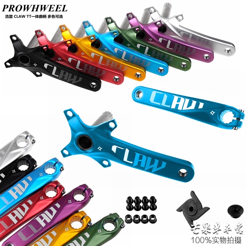 Pedaleira de bicicleta mountain bike proroda 104bcd 170mm, pedaleira de liga de alumínio com parte inferior na bicicleta mtb com bb 1/2x1 0/11 peças de bicicleta de velocidade,