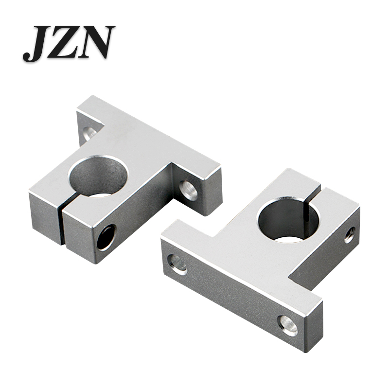 Lineær optisk akse sk vertikal støtte aluminiumslegering lagerramme polert stangholder sk /8 mm——sk /60mm