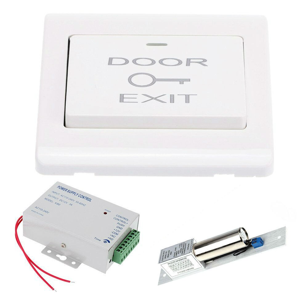 Electric Control Lock Electronic Magnetic Door Lock For 12V DC Access Control System Video Intercom Door Phone System: B4