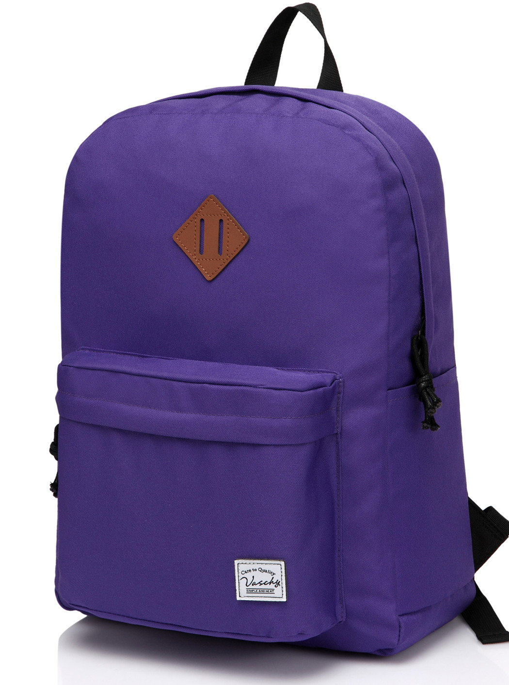 VASCHY School Backpack for Teenagers Travel School Bags Bookbag Classic University Student Backpacks Mochilas Yellow: PURPLE