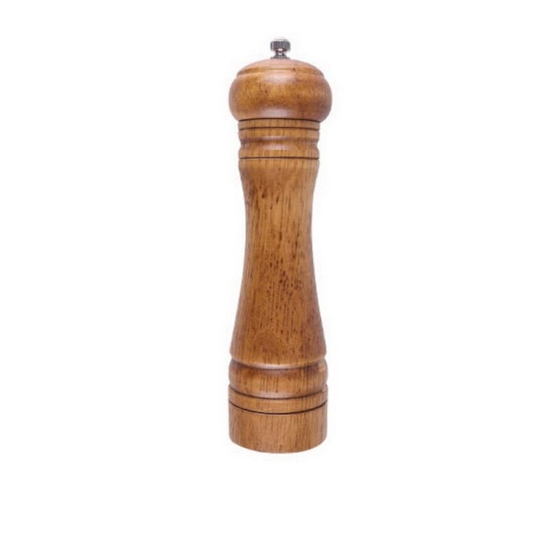Manual Pepper Mill Oak Wood Salt And Pepper Mill 5 "8" 10 " Multi-purpose Grinder Grinder Kitchen Tool Cooking Accessories: 8 inches