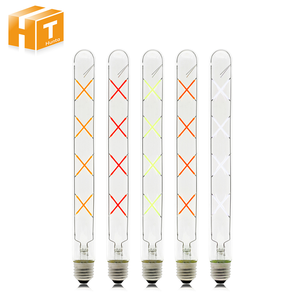 8w t300 ledet rørformet glødelampe  e27 220v fargerik dekorasjons ledet-pære lys retro edison-lampe til pendellampe.