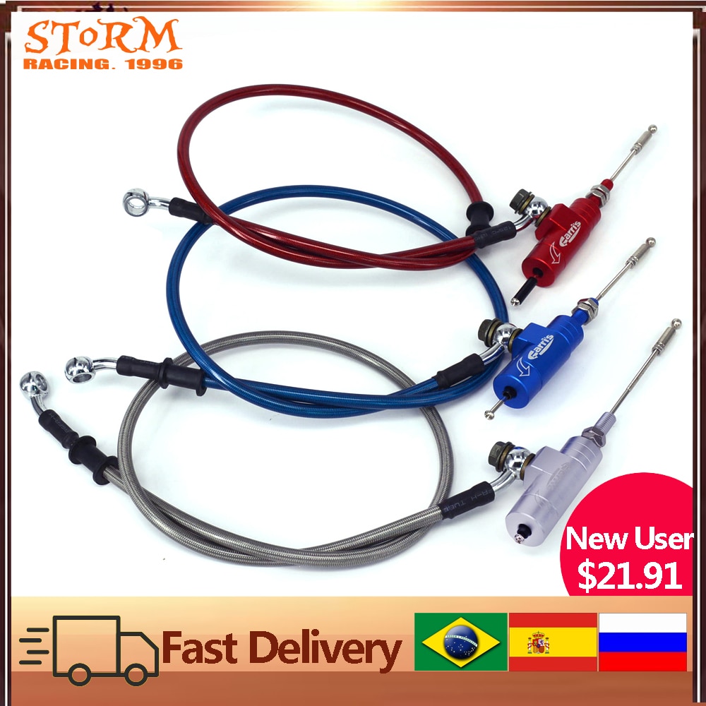 Motorcycle Performance Hydraulic Clutch Master Slave Cylinder Rod System Performance Efficient Transfer Pump With 1200MM Hose