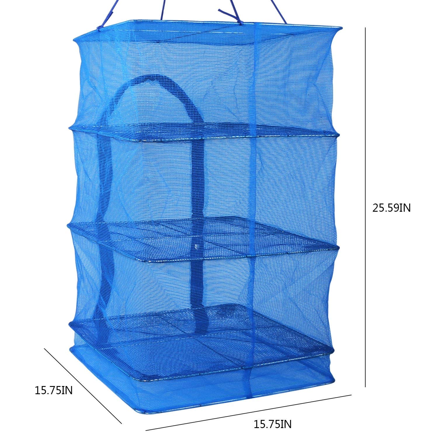Fish Mesh Hanging Drying Net Food Dehydrator Durable Folding 4 Layers Fish Vegetable Dishes Dryer Net Drying Rack