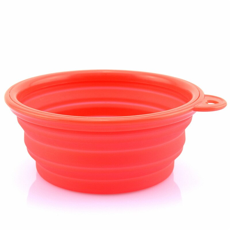 Cuenco plegable para perro y gato, contenedor de comida para mascotas, plato de agua, alimentador portátil para perros y gatos