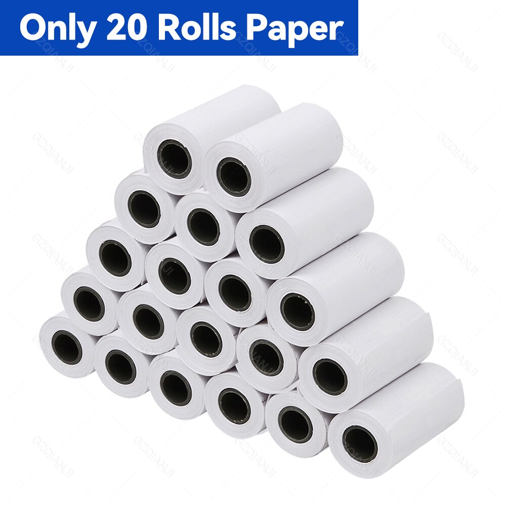 Thermal Receipt Printer 58mm POS Printer Bluetooth USB For Mobile Phone Android iOS Windows For Supermarket and Store: Only 20Rolls Paper / US plug