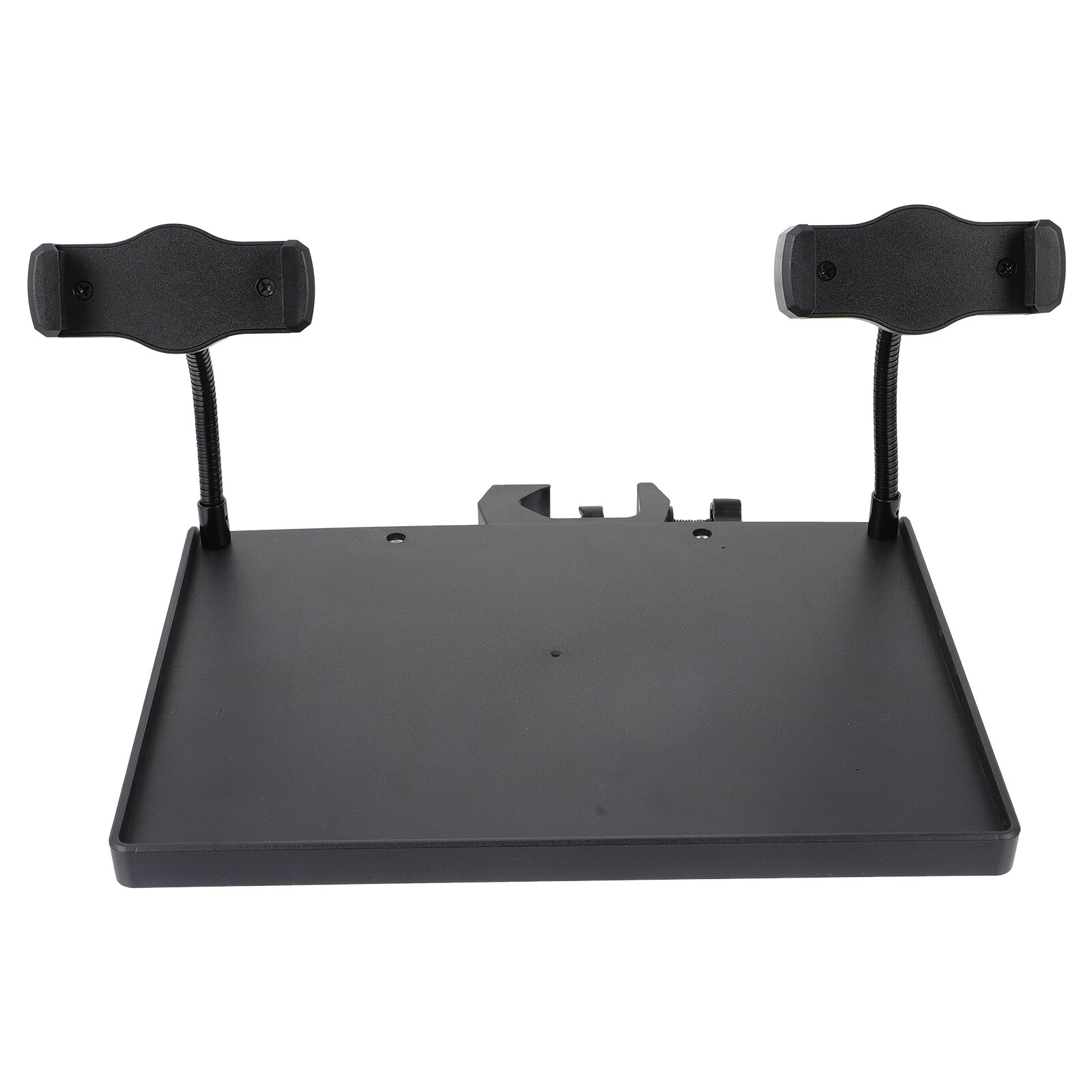 Mic Stand Tray Sheet Stand Clamp-on Dual Phone Stand Tray Shelf Holder