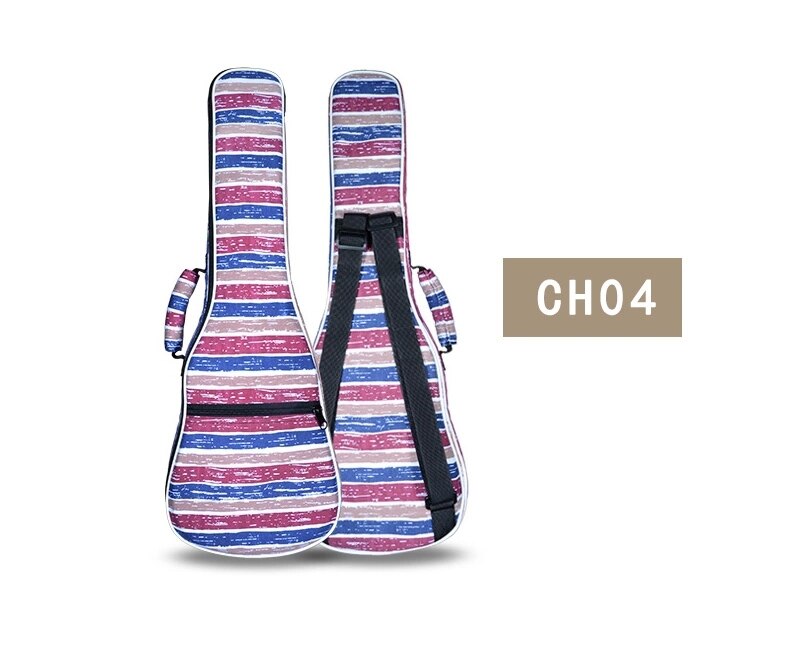 Bærbar slitesterk 21- tommers liten gitar sopran ukulele ryggsekk gig bag sak ukues myk uke dekke: Ch04