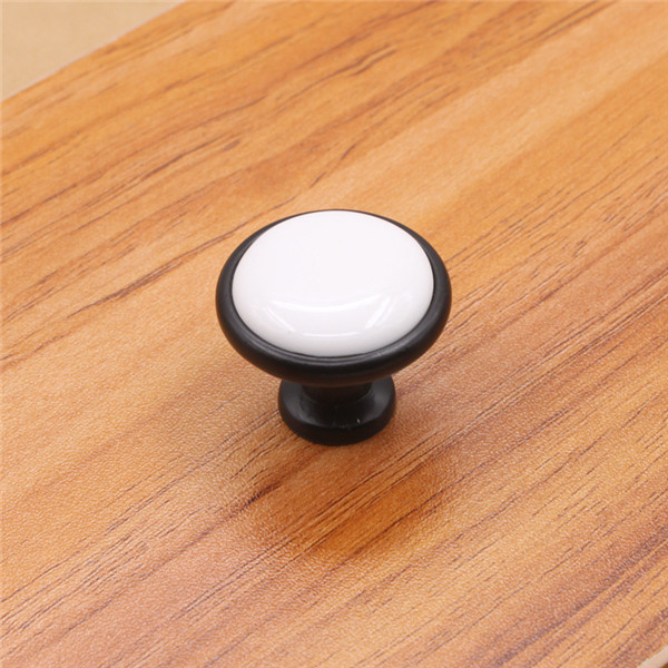 10 stks 32mm Kleurrijke Keramische ronde Kast Knoppen Deur Handgrepen Kast Lade Kast Meubels Handvat Knoppen: C