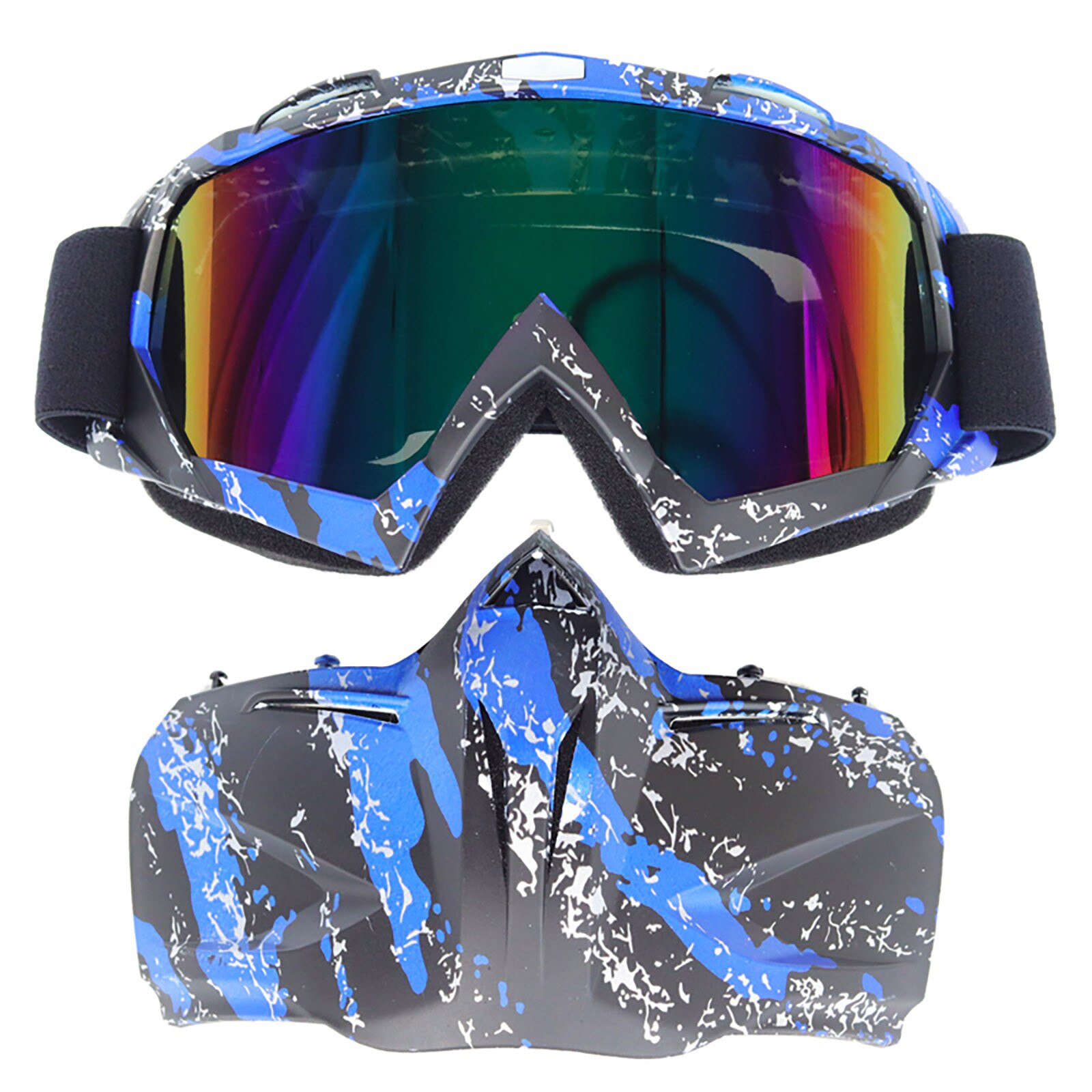 Adult Anti-fog Big Ski Mask Glasses Goggles With Detachable Ski Mask To Block The Sun Windscreen Goggles Snowboard Goggles #4
