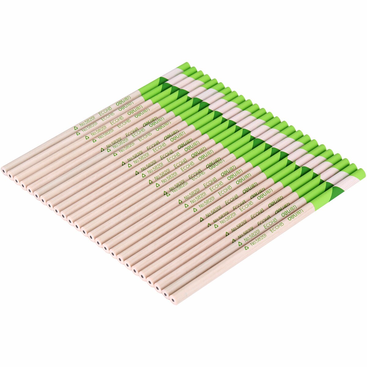 Deli non wood HB triangular advanced graphite writing pencil, sketch pencil, imitation wood pencil, student office stationery