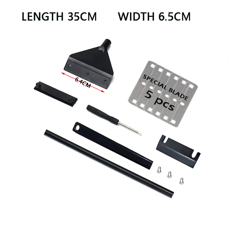 Aquarium cleaning tool set multi-functional flat sand algae removal stainless steel blade glass fish tank algae remover: 35mm