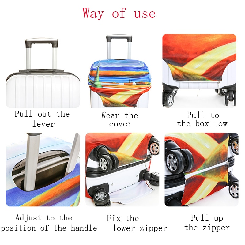 Classical pattern luggage protector suitcase elastic protective covers traveling accessories Trolley case Dust for 18-32 inch