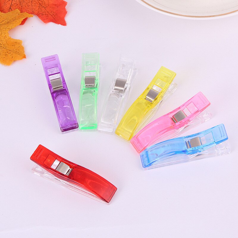 Clip grande de plástico para costura, accesorios de Clip de retales, dobladillo, bricolaje, acolchado, artesanía, costura, tejer, tirantes, 50 Uds.