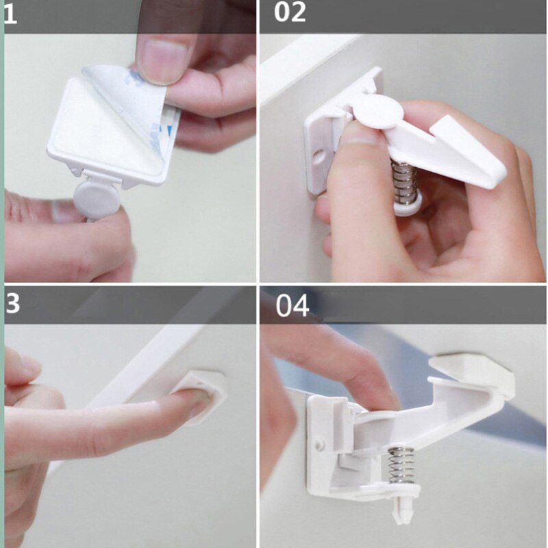 Baby Safety Lock Baby Locks For Cabinets And Drawers Baby Spring Lock Cabinet Door Lock Baby Protection