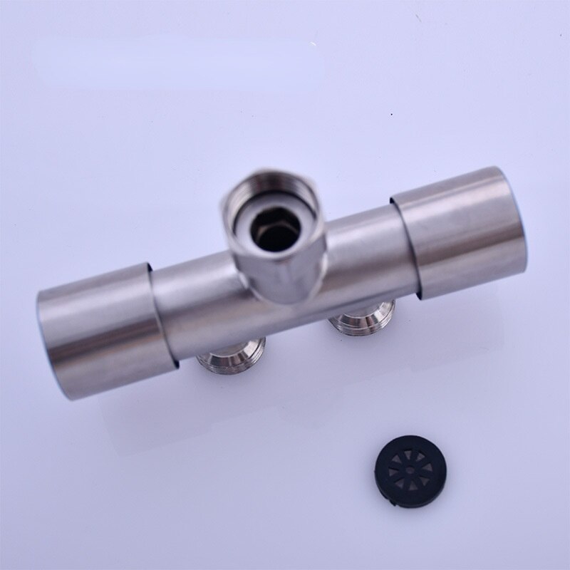 Washing Machine Faucet One Point Two Double Joints 4 Points 6 Shunts One Inlet and Two Outlets Three-way Angle Valve Adapter