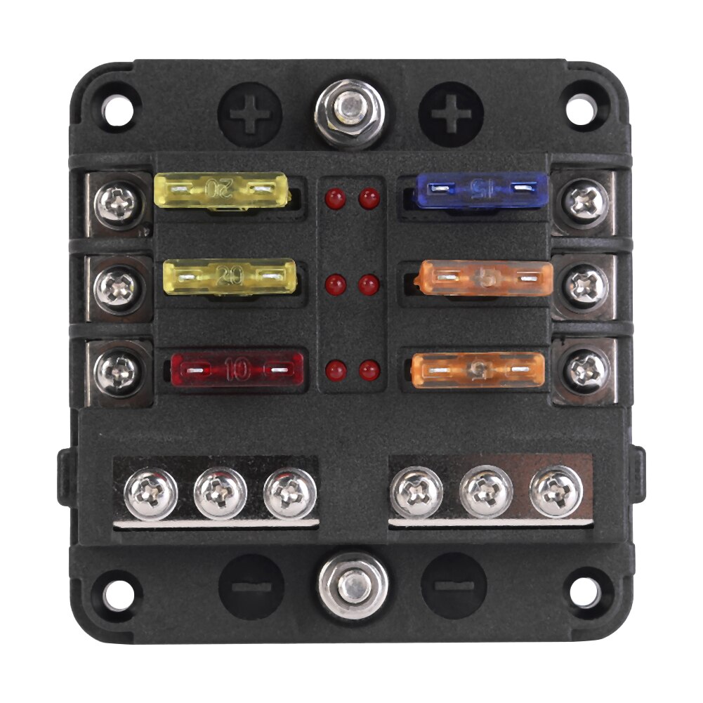 Porte-fusible De Secours Pour Voiture Avec Filetage M8 - Boîte Robuste, Empilable, Dimensions 12x4,2x3 Cm