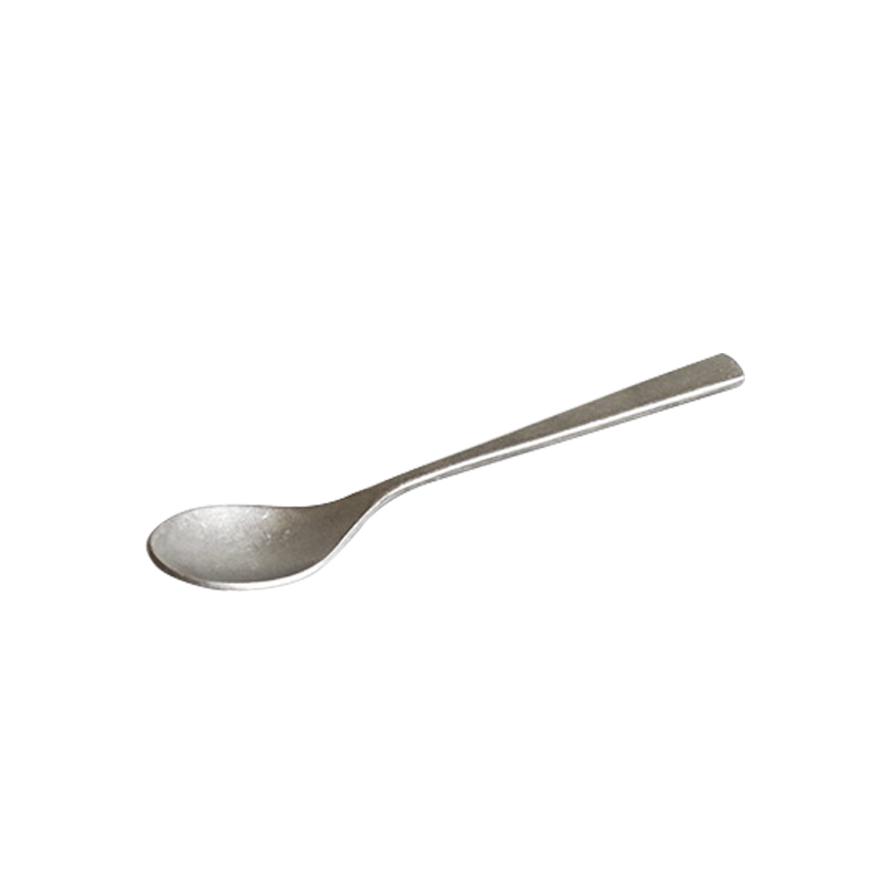 Steak messer und gabel Jahrgang alte edelstahl Westlichen geschirr Nachtisch löffel schneeflocke silber matt messer gabel löffel: Tee Löffel
