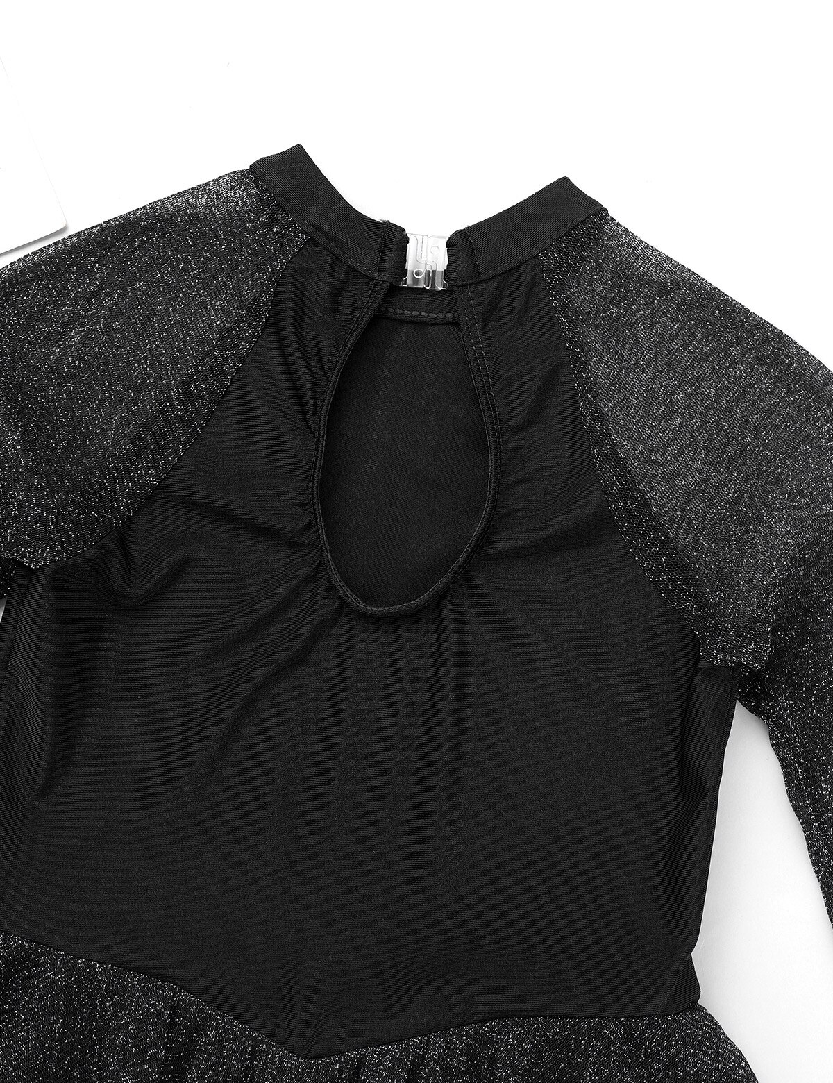 Kids Girls Gym Party Rhinestone Keyhole Back Figure Ice Skating Roller Skating Dancewear Ballet Dance Leotard Dress