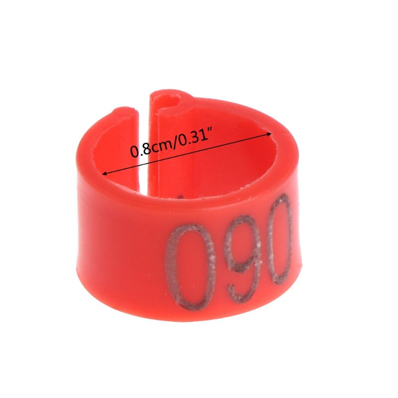 100 Stck 8mm Identifizieren Ring Träger Taube Ausbildung Liefert Bein Anzahl Vogel Bands