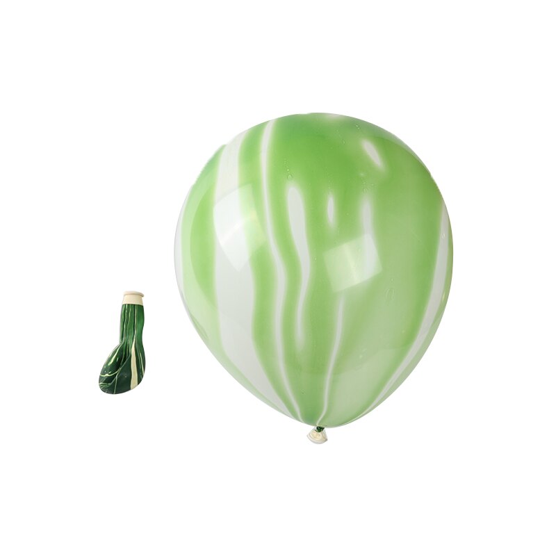 5/10pcs 10inch colorful Agate Marble Latex Balloons Birthday Party Wedding Decoration Baby Shower Agate Decor Supplies Globos: green / 10pcs