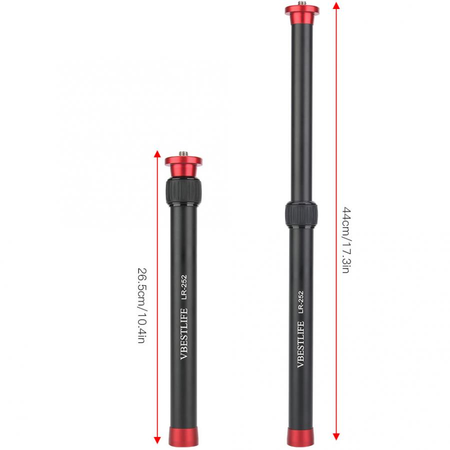 Stativ Bein VBESTLIFE LR-252 Aluminium Legierung Schreibtisch Stativ Verlängerung Stange 2 Abschnitte stativ füße Schreibtisch Stativ Verlängerung Stange