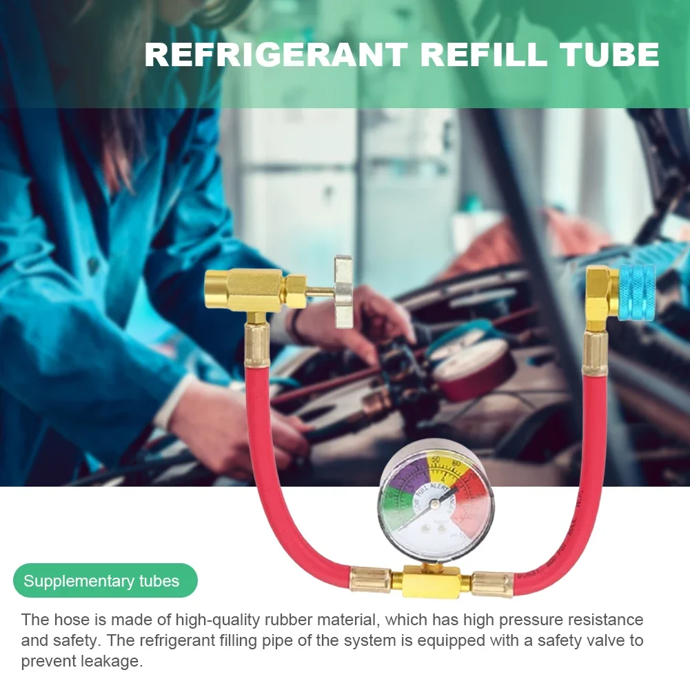 R1234yf Klimaanlage Gas kühler mit Zoll acme lh Kältemittel Gas Nachfüllung 14mm Low Side Schnell kupplung für Automobile