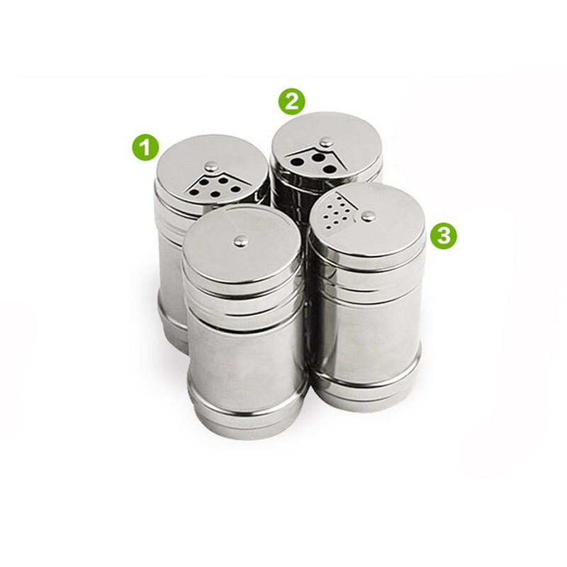 1Pc Rvs Kruidkruik Container Mini Zout En Peper Shakers Multifunctionele Kruiden Tandenstoker Opslag Fles Bbq Tool