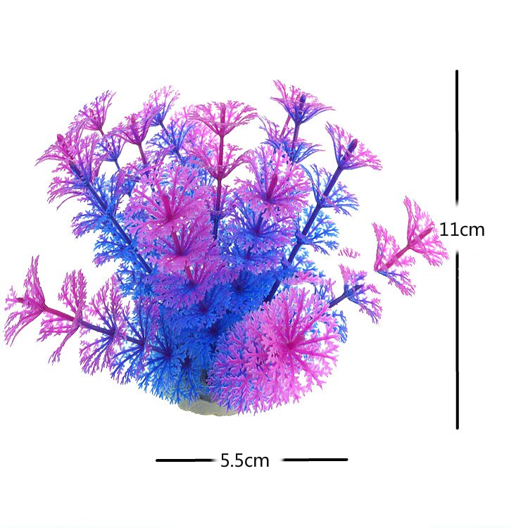 Keinotekoinen vedenalainen kasvi akvaario kala säiliö vesi ruoho ornamentti akvaario maisemointi akvaario kala akvaario tarvikkeet: Sininen