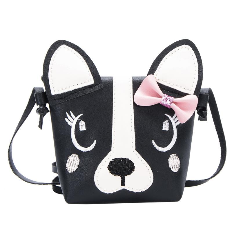 FGGS Women Bag Cute Dog Children Handbag Girl Shoulder Bag Baby PU Leather Crossbody Purse Should Bag Kids Messenger B